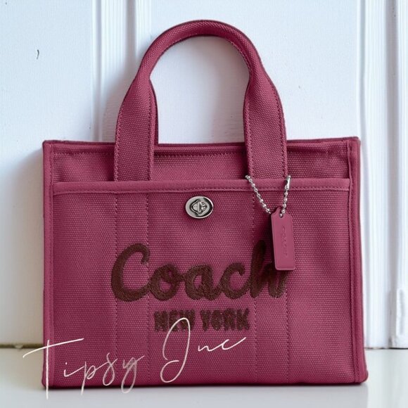 NEW!! Coach Cargo 26 Tote/Crossbody in Pink with detachable strap - Picture 2 of 8